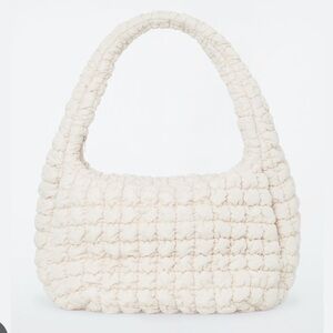 NWT COS OVERSIZED QUILTED CROSSBODY BAG Ivory Cream